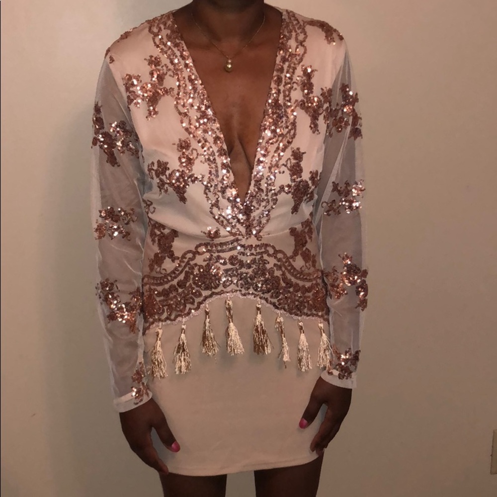 Mauve Sequin Dress
